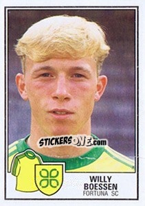 Sticker Willy Boessen - Voetbal 1984-1985 - Panini