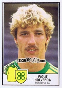 Figurina Wout Holverda - Voetbal 1984-1985 - Panini