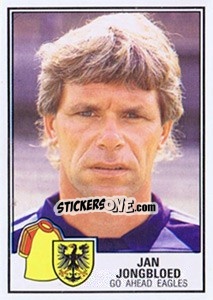 Sticker Jan Jongbloed - Voetbal 1984-1985 - Panini