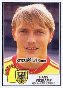 Sticker Hans Voskamp - Voetbal 1984-1985 - Panini