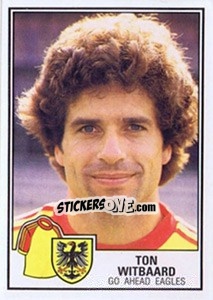 Sticker Tom Witbaard - Voetbal 1984-1985 - Panini