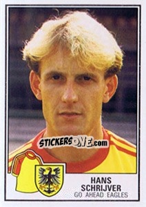 Sticker Hans Schrijver - Voetbal 1984-1985 n. 122 - Panini