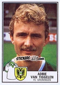 Sticker Adrie van Tiggelen - Voetbal 1984-1985 - Panini