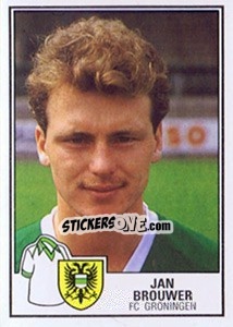 Sticker Jan Brouwer - Voetbal 1984-1985 - Panini