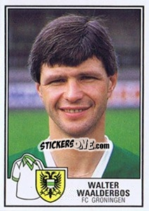 Sticker Walter Waalderbos - Voetbal 1984-1985 - Panini