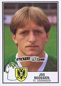Sticker Jos Roosien - Voetbal 1984-1985 - Panini