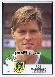 Sticker Rob McDonald - Voetbal 1984-1985 - Panini