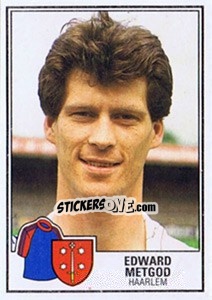Sticker Edward Metgod - Voetbal 1984-1985 - Panini