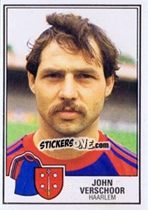 Sticker John Verschoor - Voetbal 1984-1985 - Panini