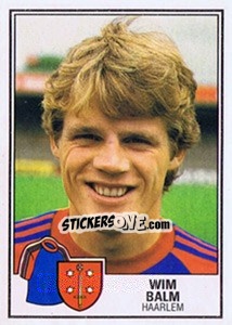 Sticker Wim Balm - Voetbal 1984-1985 - Panini