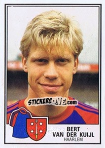 Cromo Bert van der Kuijl - Voetbal 1984-1985 - Panini
