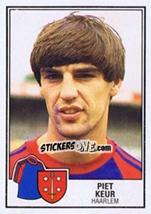 Sticker Piet Keur - Voetbal 1984-1985 - Panini