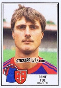 Sticker Rene Tol - Voetbal 1984-1985 - Panini