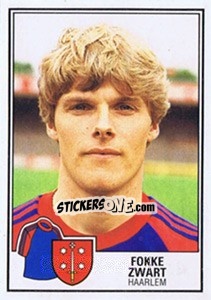 Sticker Fokke Zwart - Voetbal 1984-1985 - Panini