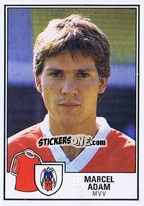 Sticker Marcel Adam - Voetbal 1984-1985 - Panini