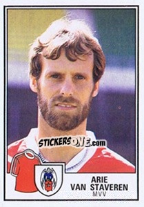 Sticker Arie van Staveren - Voetbal 1984-1985 n. 180 - Panini