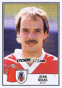 Sticker Jean Maas - Voetbal 1984-1985 - Panini