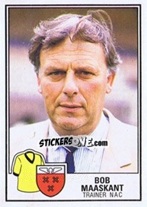 Sticker Bob Maaskant - Voetbal 1984-1985 - Panini