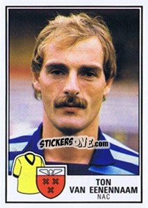 Sticker Ton van Eenennaam - Voetbal 1984-1985 - Panini