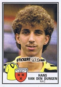 Sticker Hans van der Dungen - Voetbal 1984-1985 n. 196 - Panini