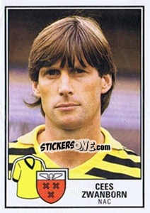 Sticker Cees Zwanborn - Voetbal 1984-1985 - Panini