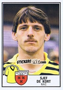 Sticker Sjef de Kort - Voetbal 1984-1985 - Panini