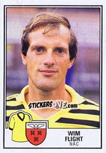 Sticker Wim Flight - Voetbal 1984-1985 - Panini
