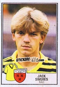 Sticker Jack Sweres - Voetbal 1984-1985 - Panini
