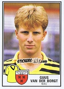 Sticker Guus van der Borgt - Voetbal 1984-1985 n. 205 - Panini