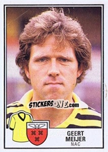 Figurina Geert Meijer - Voetbal 1984-1985 - Panini