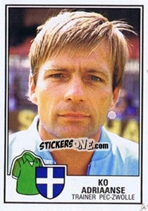 Sticker Ko Adriaanse - Voetbal 1984-1985 - Panini