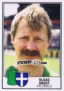 Sticker Klaas Drost - Voetbal 1984-1985 - Panini