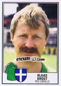 Sticker Klaas Drost - Voetbal 1984-1985 n. 213 - Panini
