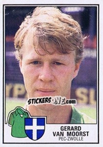 Sticker Gerard van Moorst - Voetbal 1984-1985 - Panini