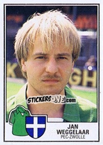 Sticker Jan Weggelaar - Voetbal 1984-1985 n. 215 - Panini