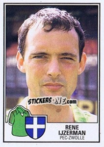 Sticker Rene Ijzerman - Voetbal 1984-1985 - Panini