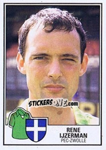Sticker Rene Ijzerman - Voetbal 1984-1985 n. 216 - Panini
