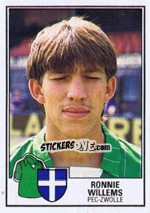 Sticker Ronnie Willems - Voetbal 1984-1985 - Panini
