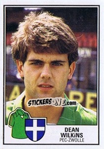 Sticker Dean Wilkins - Voetbal 1984-1985 - Panini
