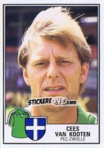 Sticker Cees van Kooten - Voetbal 1984-1985 - Panini
