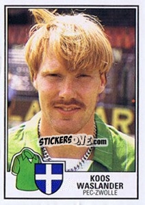 Sticker Koos Waslander - Voetbal 1984-1985 - Panini