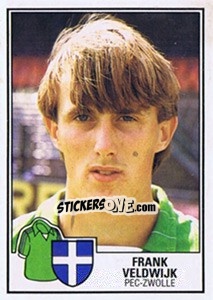 Sticker Frank Veldwijk - Voetbal 1984-1985 - Panini