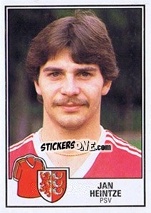Sticker Jan Heintze - Voetbal 1984-1985 - Panini