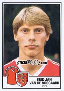 Sticker Erik-Jan van de Boogaard - Voetbal 1984-1985 - Panini