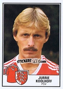 Sticker Jurrie Koolhoff - Voetbal 1984-1985 - Panini