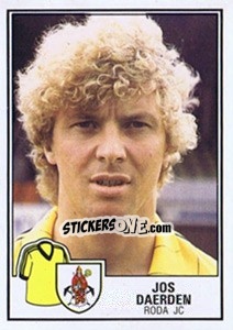 Sticker Jos Daerden - Voetbal 1984-1985 - Panini