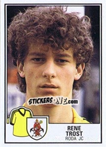 Sticker Rene Trost - Voetbal 1984-1985 - Panini