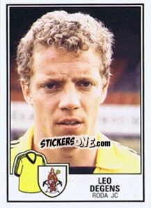 Sticker Leo Degens - Voetbal 1984-1985 - Panini