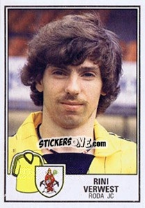 Sticker Rini Verwest - Voetbal 1984-1985 - Panini