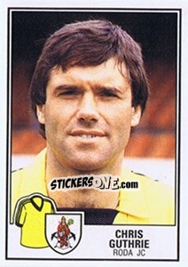 Sticker Chris Guthrie - Voetbal 1984-1985 - Panini